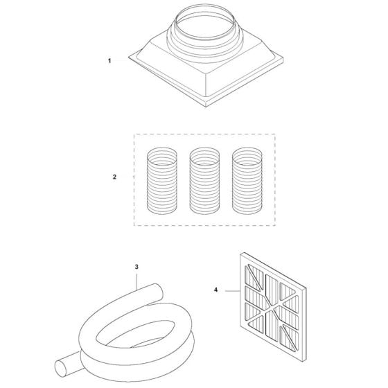 Accessories for Husqvarna A 1000 Air Cleaner