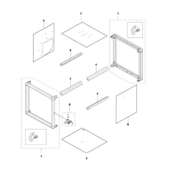 Housing Assembly for Husqvarna A 1000 Air Cleaner