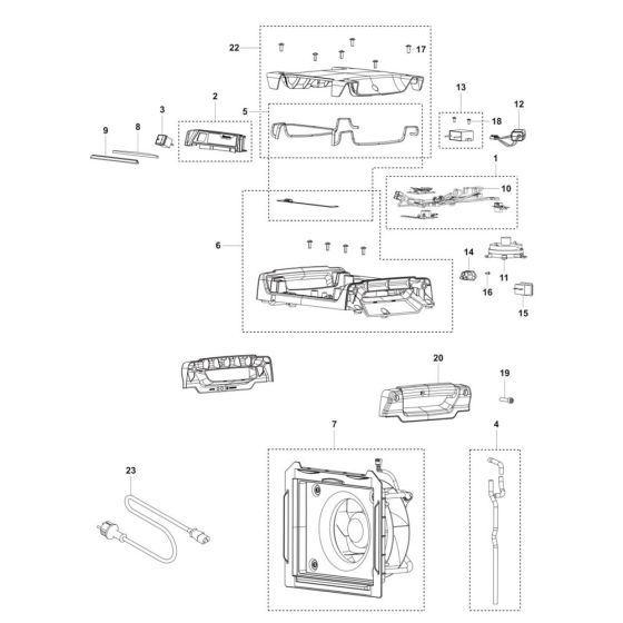 Electrical Assembly for Husqvarna A 25 Air Cleaner