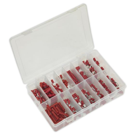 Crimp Terminal Assortment 260pc Red Sealey Part No. AB039RT