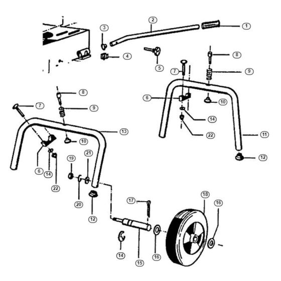 Chassis Assembly  for Stihl/ Viking AB 4080 S Petrol Shredder