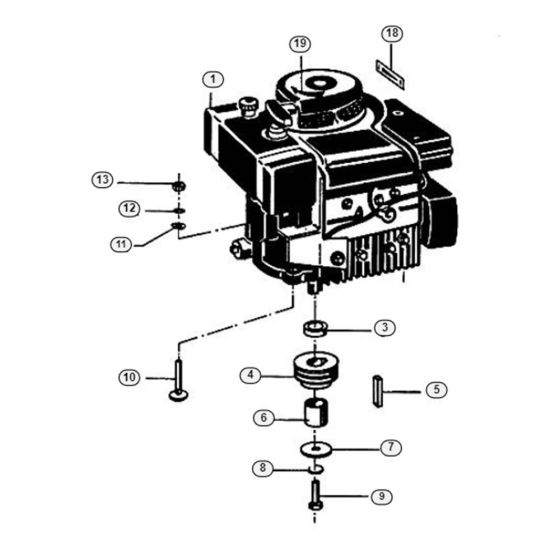 Engine Assembly  for Stihl/ Viking AB 4099 SE Petrol Shredder