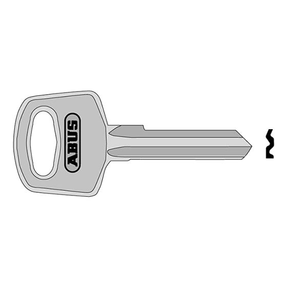 34 Right Hand 6 Pin Key Blank by ABUS - 20066