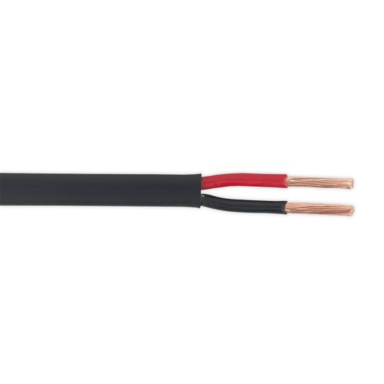 Automotive Cable Thin Wall Flat Twin 2 x 2mm(sq) 28/0.30mm 30mtr Black Sealey Part No. AC2830TWTN