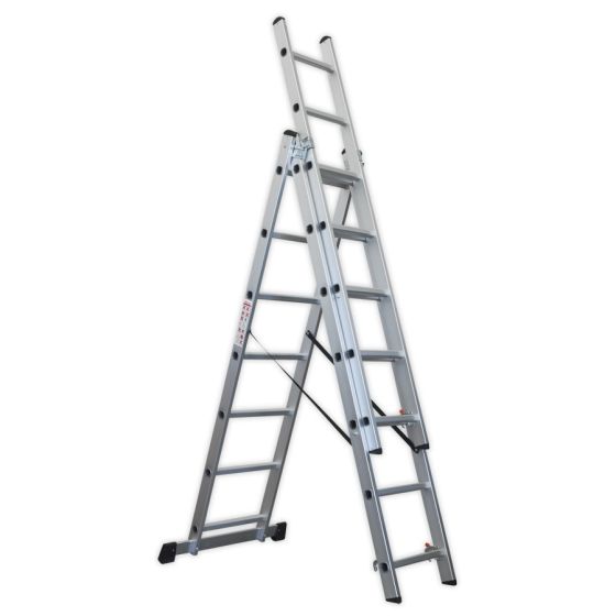 Aluminium Extension Combination Ladder 3x7 EN 131 Sealey Part No. ACL307