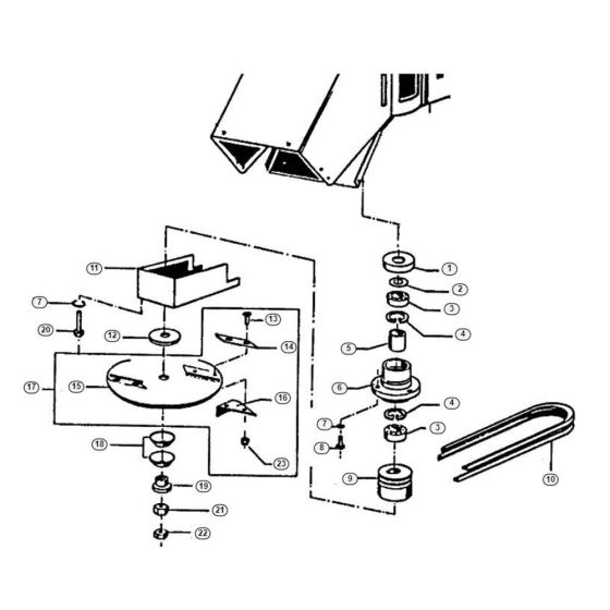 Blase Set-2 Assembly for Stihl/ Viking AD 4064 S Electric Shredders