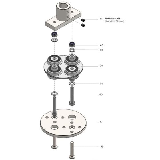 Adaptor Plate for SPE DFG280 Floor Grinder