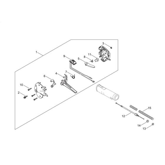 Throttle for Shindaiwa AH236S-LW Extended Reach Hedgetrimmer