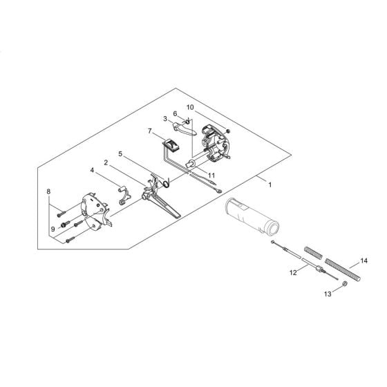 Throttle for Shindaiwa AH243S-LW Extended Reach Hedgetrimmer