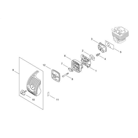 Air Cleaner, Carburettor for Shindaiwa AH265S-HD Extended Reach Hedgetrimmer