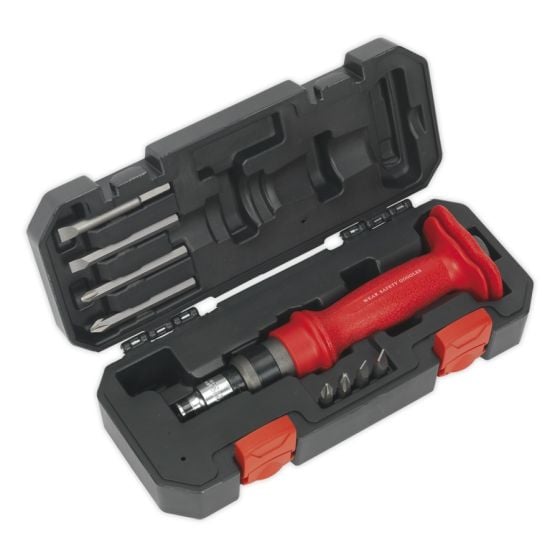 Impact Driver Set 10pc Heavy-Duty Protection Grip Sealey Part No. AK2084