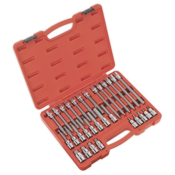 Hex Socket Bit Set 30pc 1/2"Sq Drive Sealey Part No. AK2196