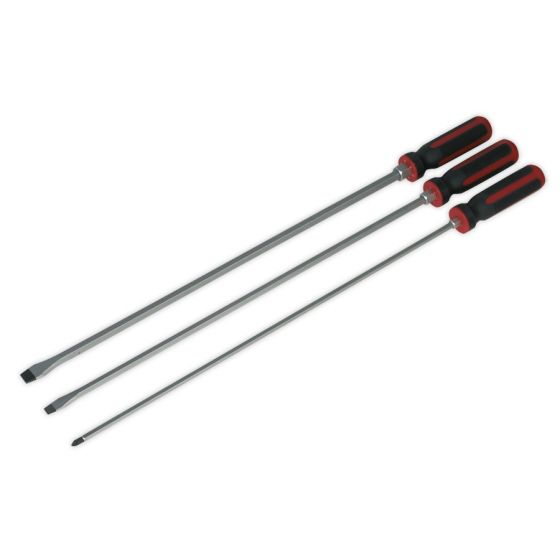 Screwdriver Set 3pc 450mm Hammer-Thru Sealey Part No. AK4906