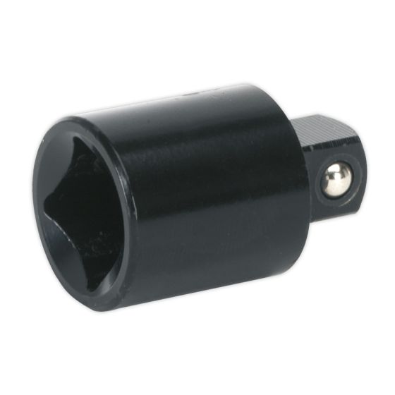 Impact Adaptor 1/2"Sq Drive Female - 3/8"Sq Drive Male Sealey Part No. AK5401