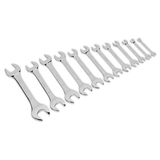 Double Open End Spanner Set 12pc Metric Sealey Part No. AK6317