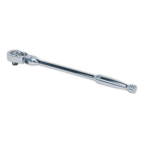 Ratchet Wrench Flexi-Head 300mm 3/8"Sq Drive Pear-Head Flip Reverse Sealey Part No. AK661F