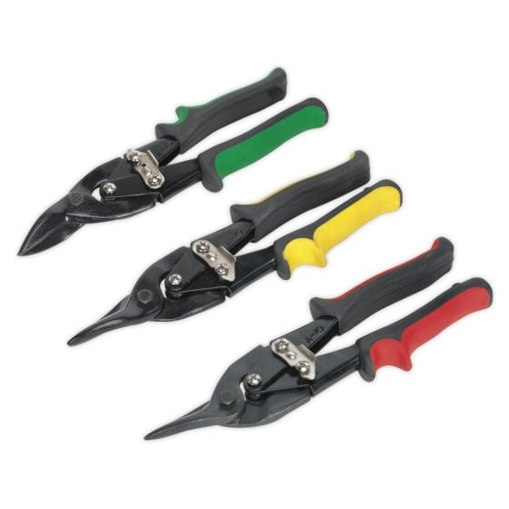 Aviation Tin Snips Set 3pc Sealey Part No. AK6907