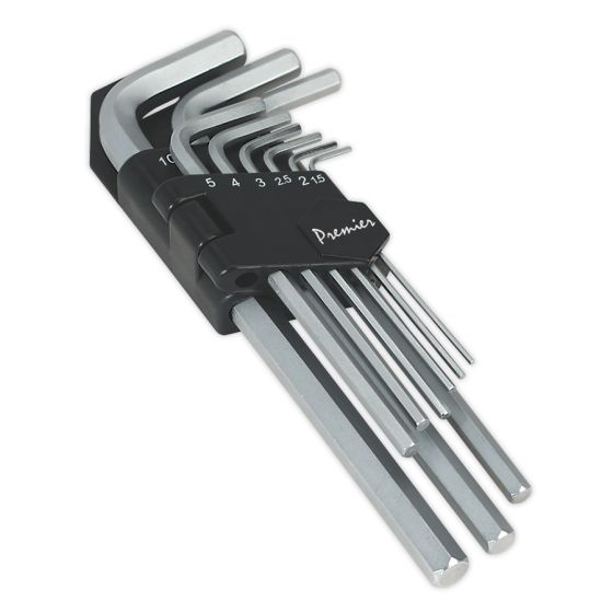 Hex Key Set 9pc Long Metric Sealey Part No. AK7136