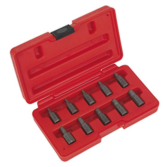 Multi Spline Screw Extractor Set 10pc Sealey Part No. AK8181