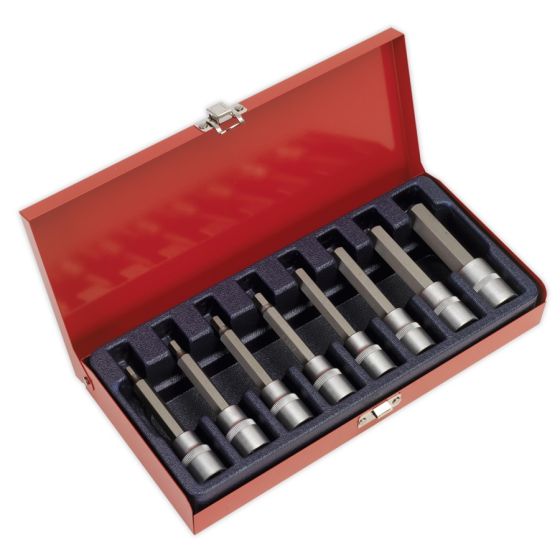 Hex Socket Bit Set 8pc 1/2"Sq Drive Metric Sealey Part No. AK9310