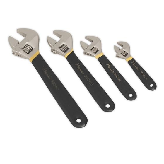 Adjustable Wrench Set 4pc Ni-Fe Finish Sealey Part No. AK9935