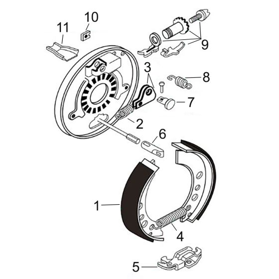 Brake Shoe Assembly for VB-9 Tower Lights