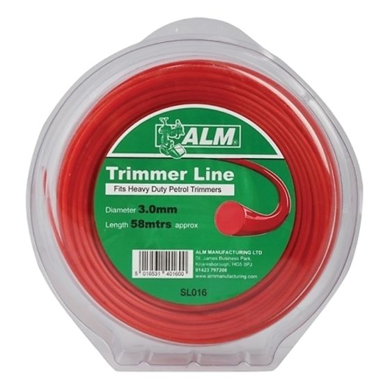 SL016 Heavy-Duty Trimmer Line 3mm x 58m by ALM - SL016