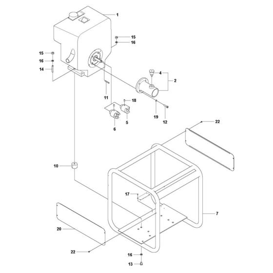 Complete Assembly for Husqvarna AMD 3000 Drive Unit