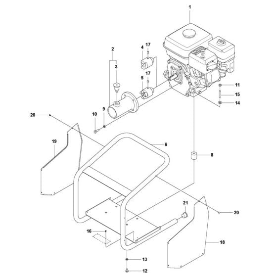 Complete Assembly for Husqvarna AMG 3200 Drive Unit