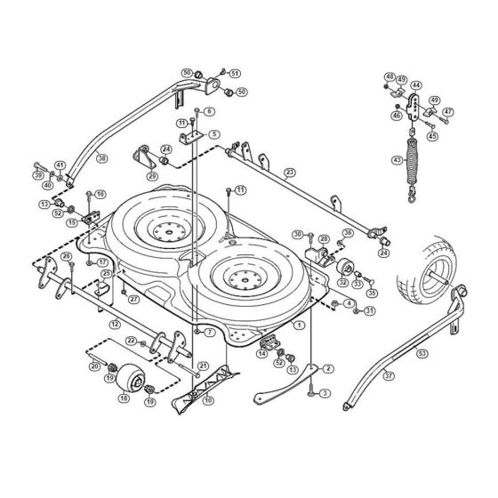 Housing, Suport for Stihl/ Viking AMM 442 Ride on Mowers