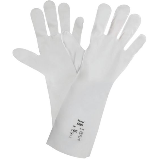 Ansell Barrier 02-100 Glove Chemical Resistant 5 Layer Laminated White XXL