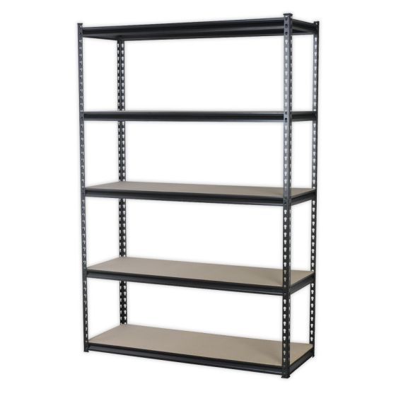 Racking Unit w/ 5 Shelves 220kg Capacity Per Level