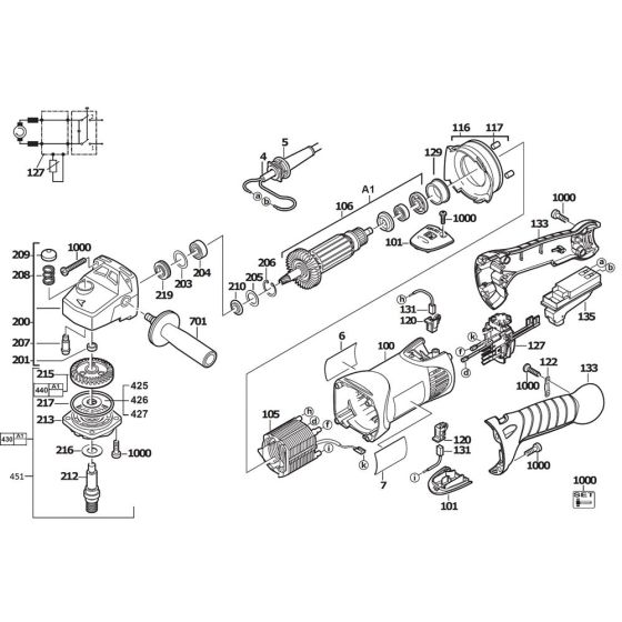 Complete Assembly for Milwaukee AP12E Polisher