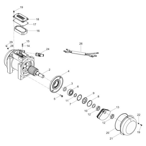 Exciter Assembly for Wacker AP1840e Plate Compactor