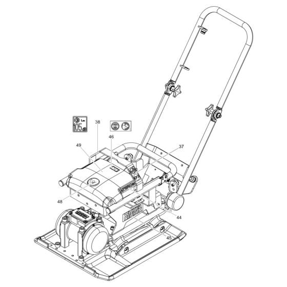 Decals for Wacker AP1840e Plate Compactor