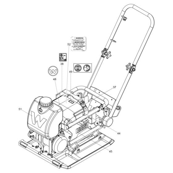 Decals for Wacker AP1840we Plate Compactor