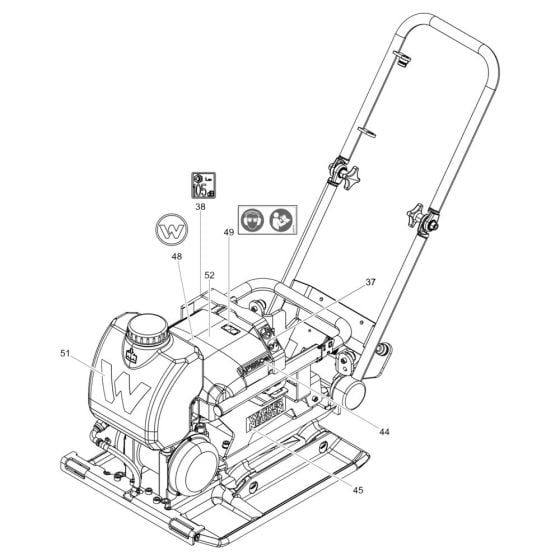 Decals for Wacker AP1850we Plate Compactor