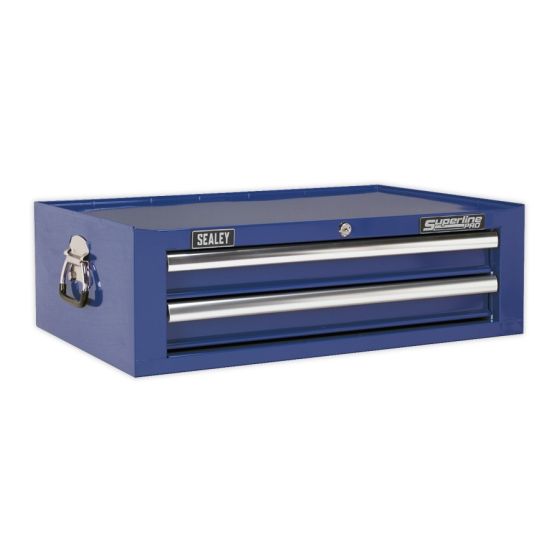 Mid-Box 2 Drawer with Ball Bearing Slides - Blue Sealey Part No. AP26029TC