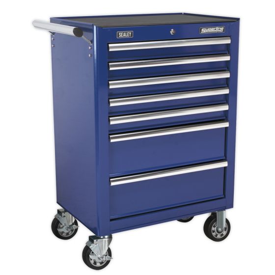 Rollcab 7 Drawer with Ball Bearing Slides - Blue Sealey Part No. AP26479TC