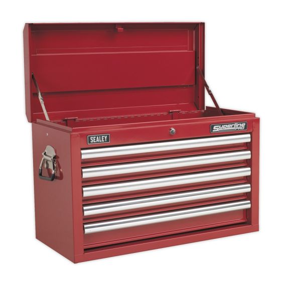 Topchest 5 Drawer with Ball Bearing Slides - Red Sealey Part No. AP33059