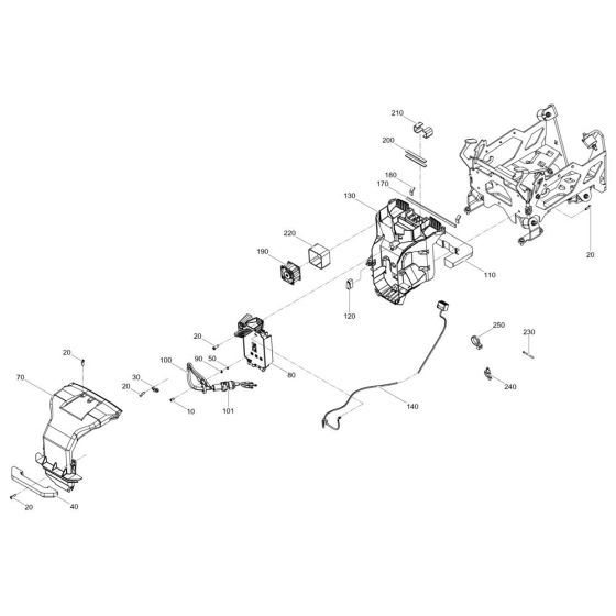 Drive System Assembly for Wacker APU3050e Plate Compactor