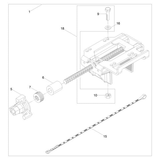 Clamp Assembly for Wacker AR 26/6/042 In-situ Concrete Vibrator