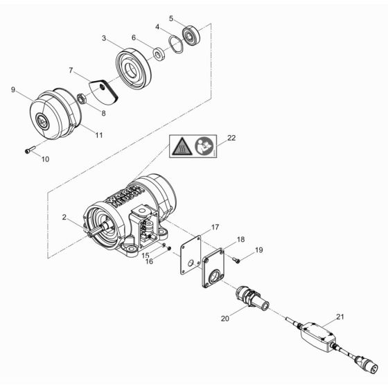 Complete Assembly for Wacker AR 36/6/042 In-situ Concrete Vibrator