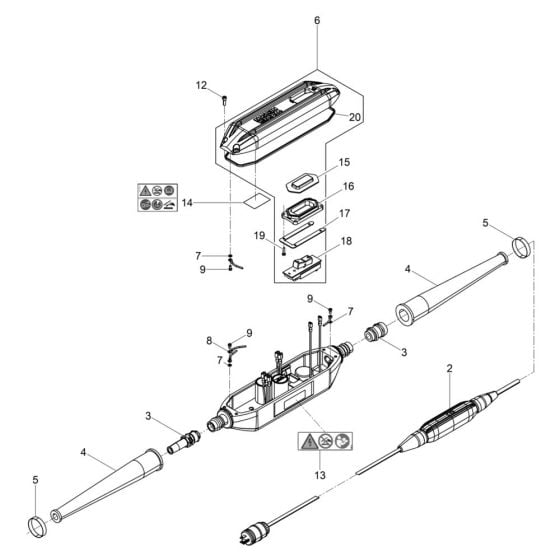 Switch Box Assembly for Wacker ARFU 26/6/115 In-situ Concrete Vibrator