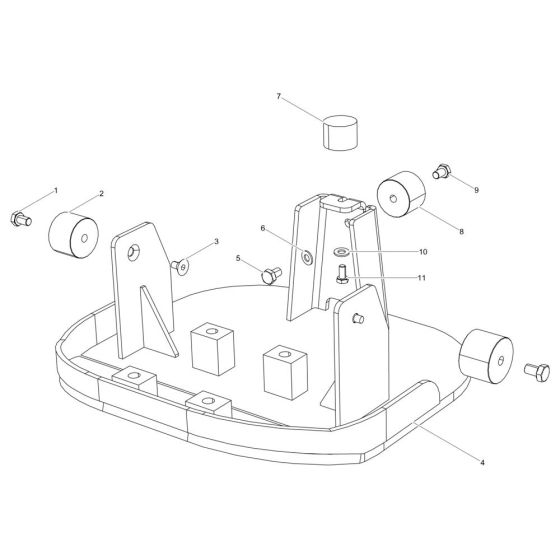 Baseplate Assembly for Wacker ARS90e Plate Compactor