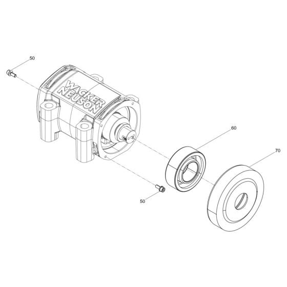 Exciter Assembly for Wacker ARS90e Plate Compactor