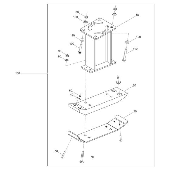 Shoe Extension Assembly for Wacker AS62e Trench Rammer