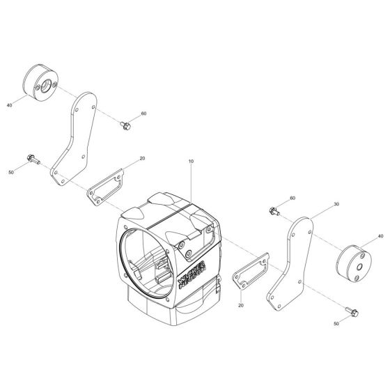 Crankcase Assembly for Wacker AS62e Trench Rammer