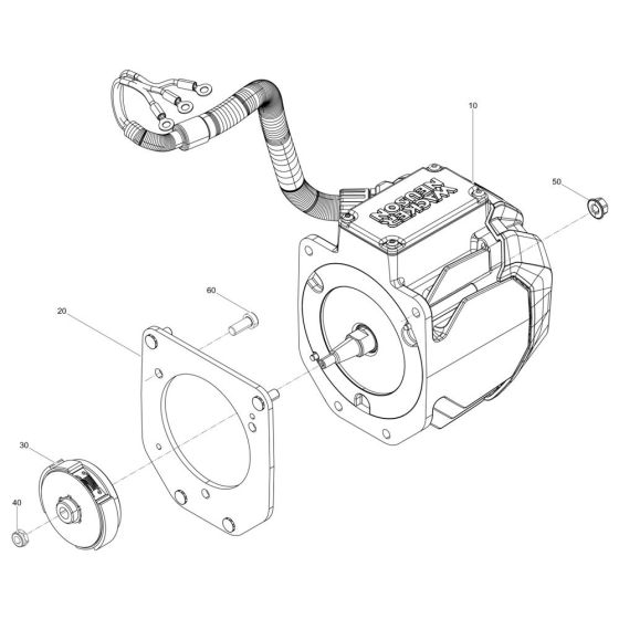 Motor Assembly for Wacker AS62e Trench Rammer