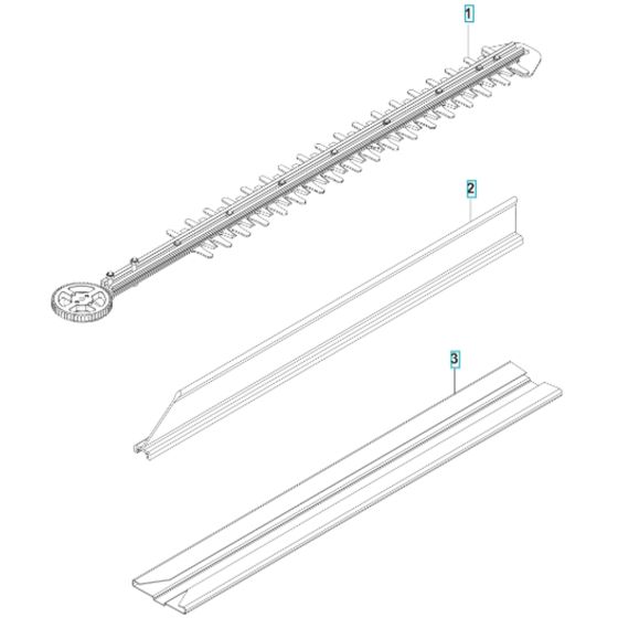 Cutting Blade Assembly for Husqvarna Aspire H50-P4A Hedgetrimmer